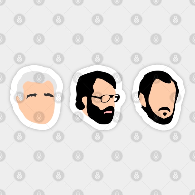 Scorsese, Coppola & Kubrick Sticker by Solenoid Apparel